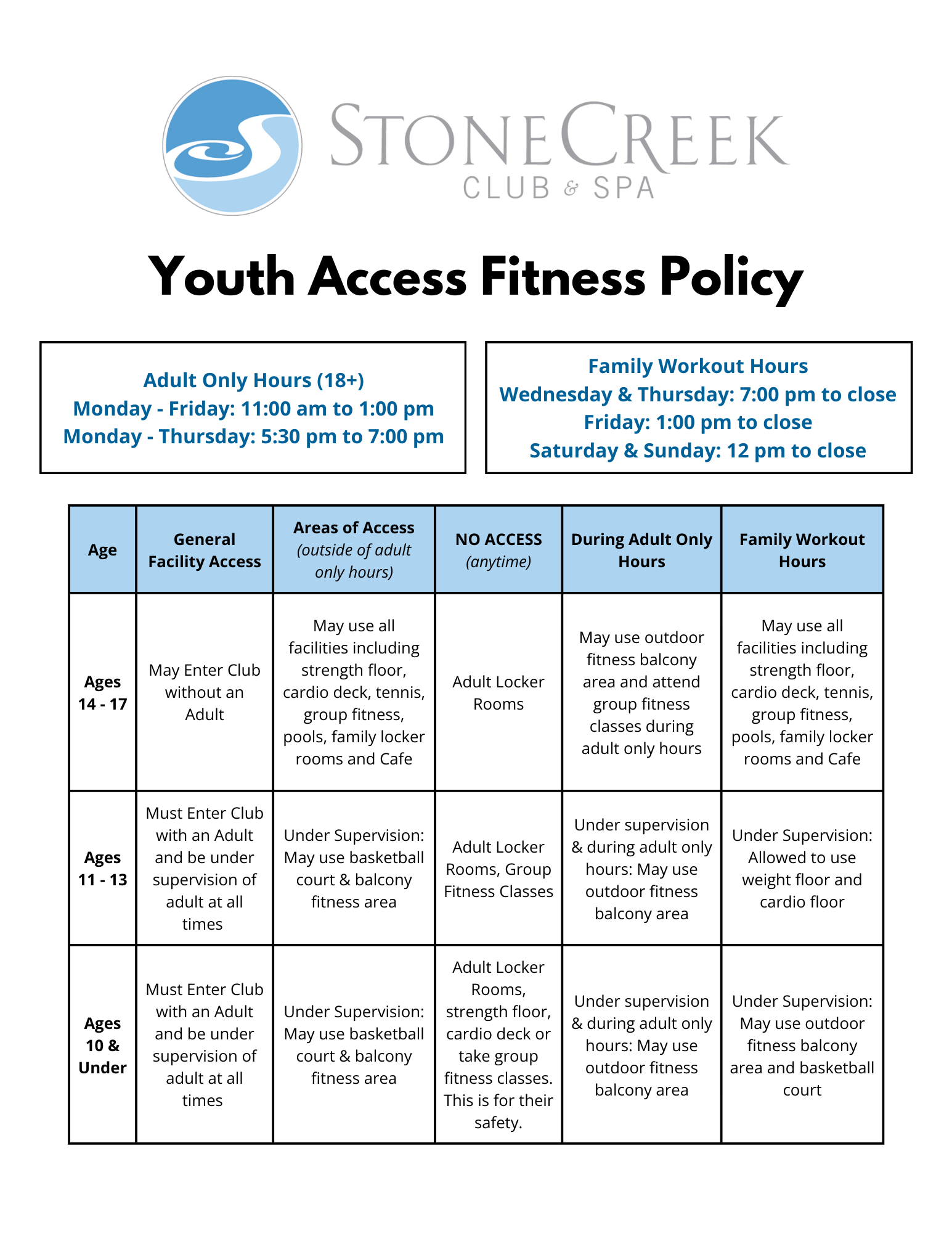 Youth Access Flyer Updated March 2025