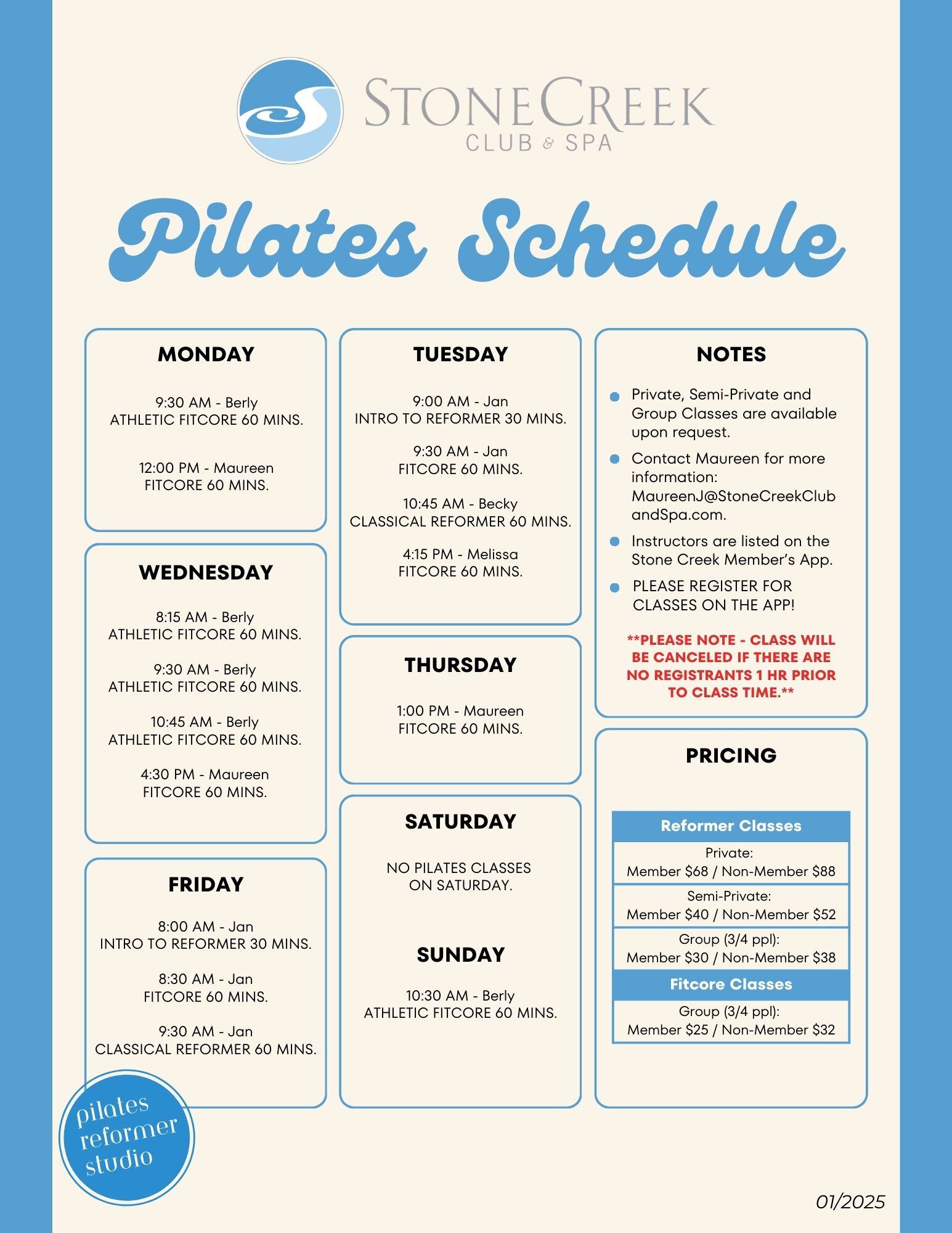 jan 2025 - pilates jan 2025 - pilates